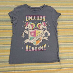 🛍️ BUNDLE ONLY • Girls Children's Place Unicorn Academy tshirt 10/12